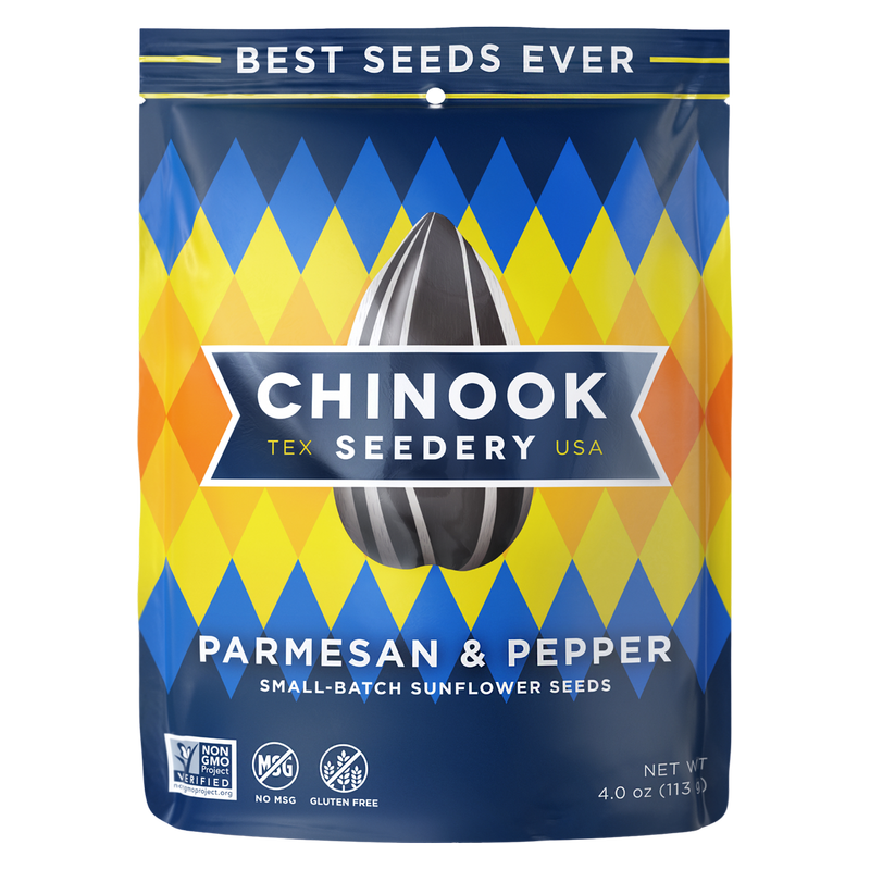 Chinook Seedery Parmesan & Pepper Sunflower Seeds 4oz