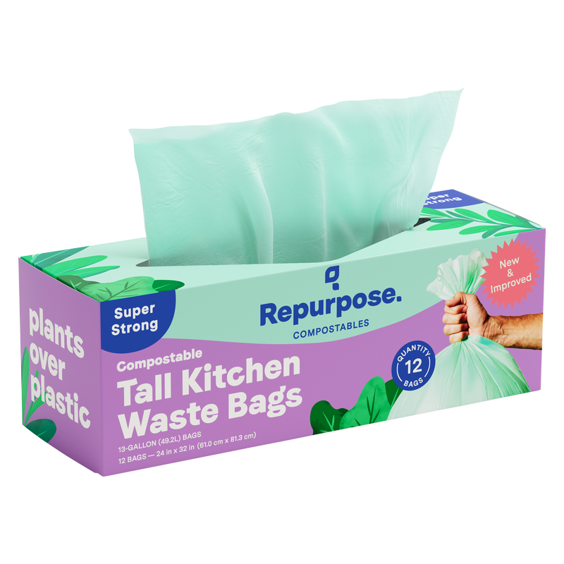 Repurpose Compostable Tall Kitchen Bag 13 gallons, 12ct
