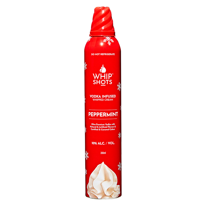 Whipshots Peppermint Vodka Infused Whipped Cream 200ml 10% ABV
