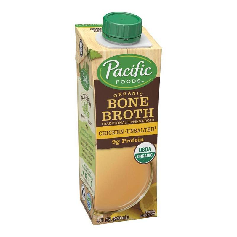 Pacific Foods Organic Unsalted Chicken Bone Broth 8oz