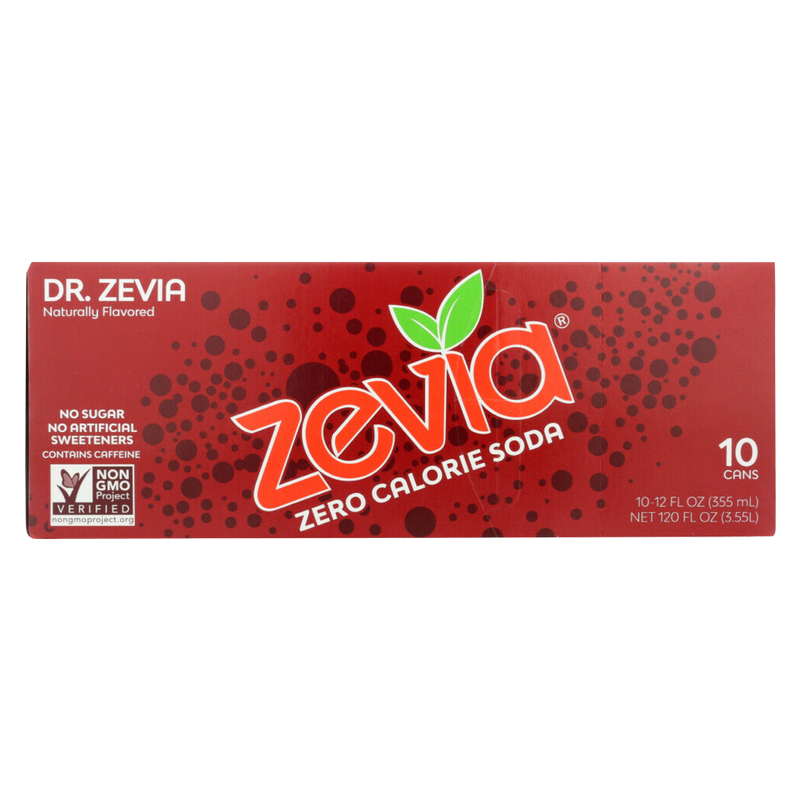 Dr. Zevia Zero Calorie Soda 10pk 12oz Can