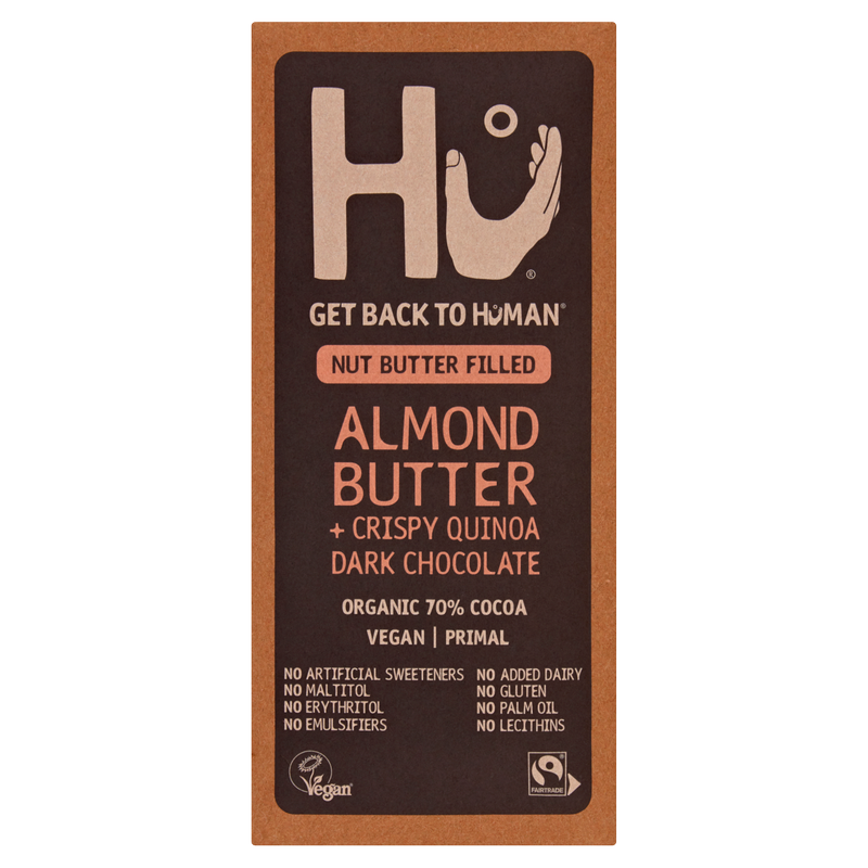 Hu Almond Butter and Crispy Quinoa Dark Chocolate Bar, 60g