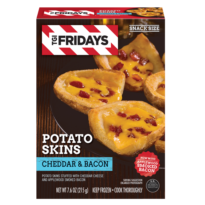 TGI Friday's Frozen Loaded Cheddar & Bacon Potato Skins 7.6oz