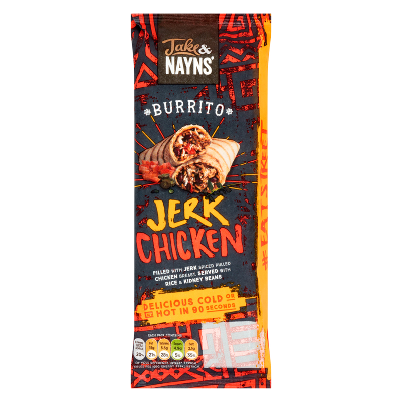 Jake & Nayns' Jerk Chicken Burrito, 205g