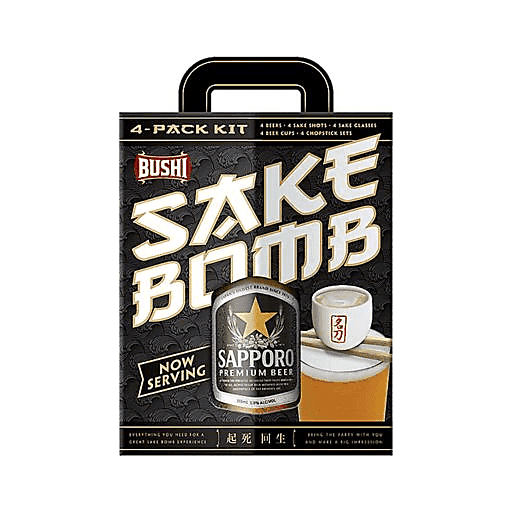 Sake Bomb Kit 4pk 12oz Can