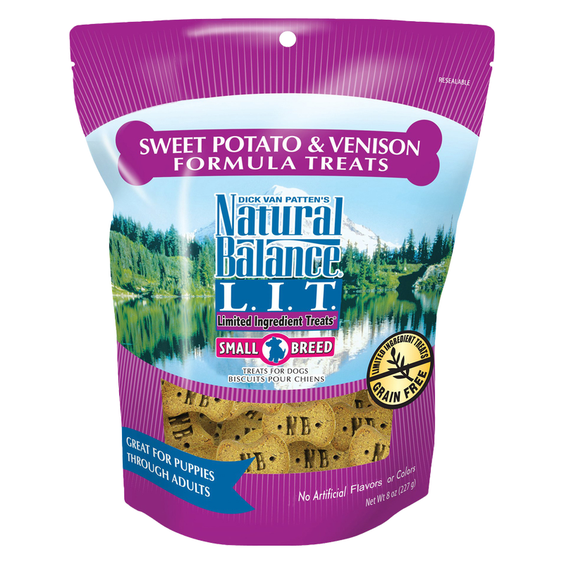 Natural Balance Limited Ingredient Diets Venison & Sweet Potato Dog Treats 8oz