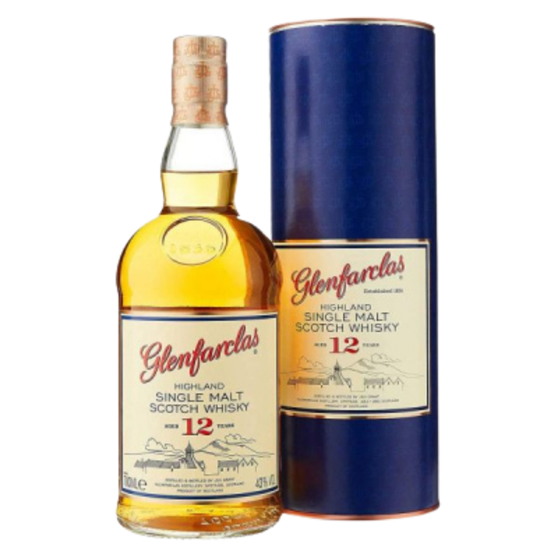 Glenfarclas 12 Year Old Single Malt Speyside Scotch Whisky, 70cl