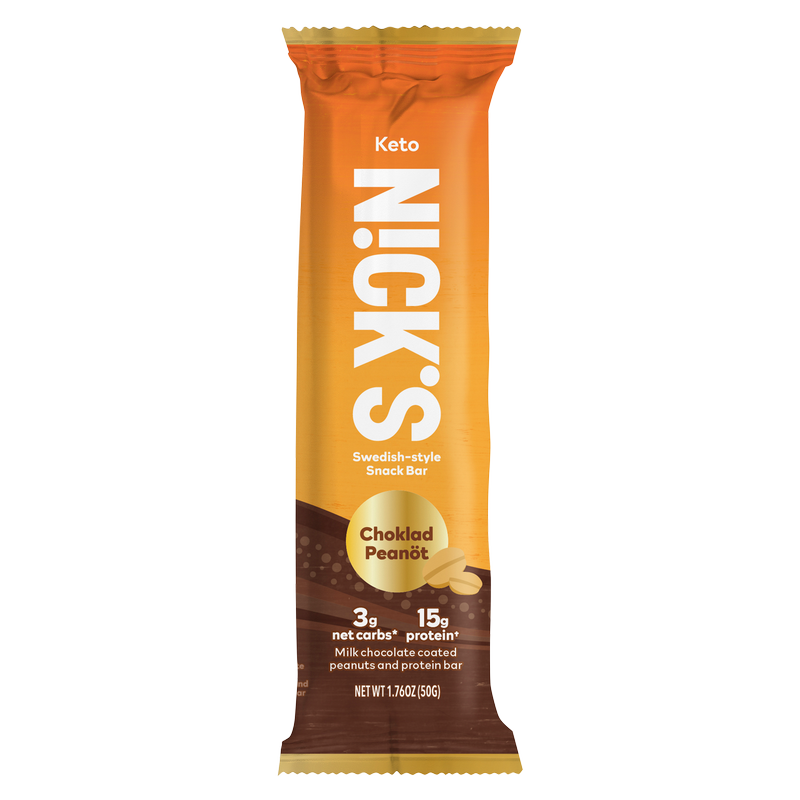 Nick's Choklad Peanöt Keto Snack Bar 1.76oz