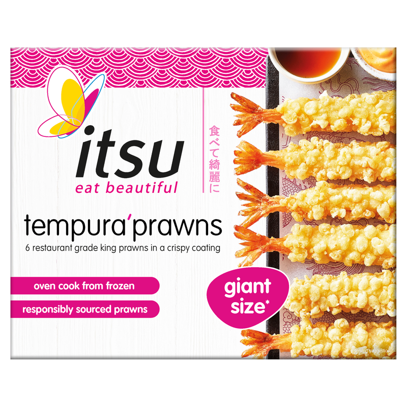 Itsu Tempura Prawns, 150g Frozen fast delivery by App or Online