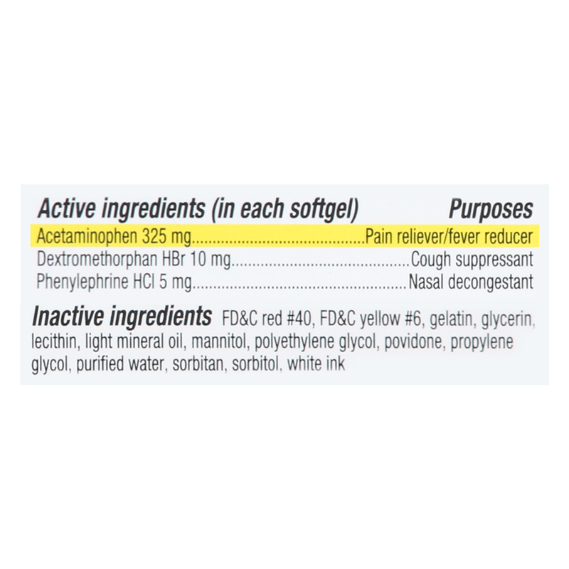 Equaline Daytime Cold + Flu Relief 24 softgels Health fast delivery