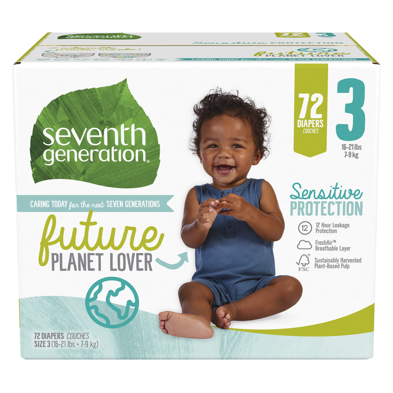 Seventh Generation Diaper Stage 3 72ct