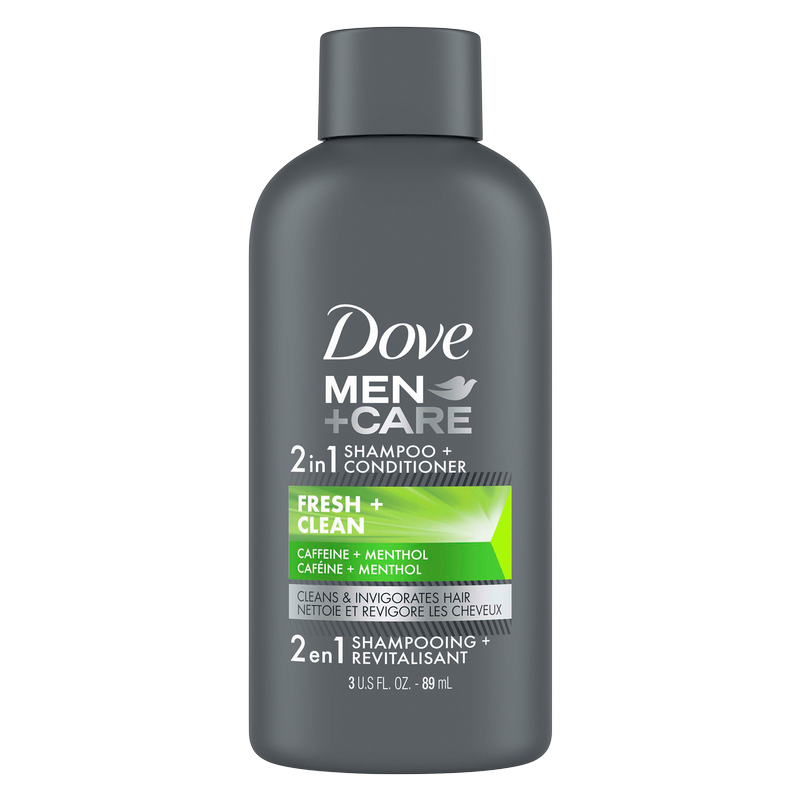 Dove Men+Care Fresh and Clean Fortifying 2 in 1 Shampoo and Conditioner 3oz