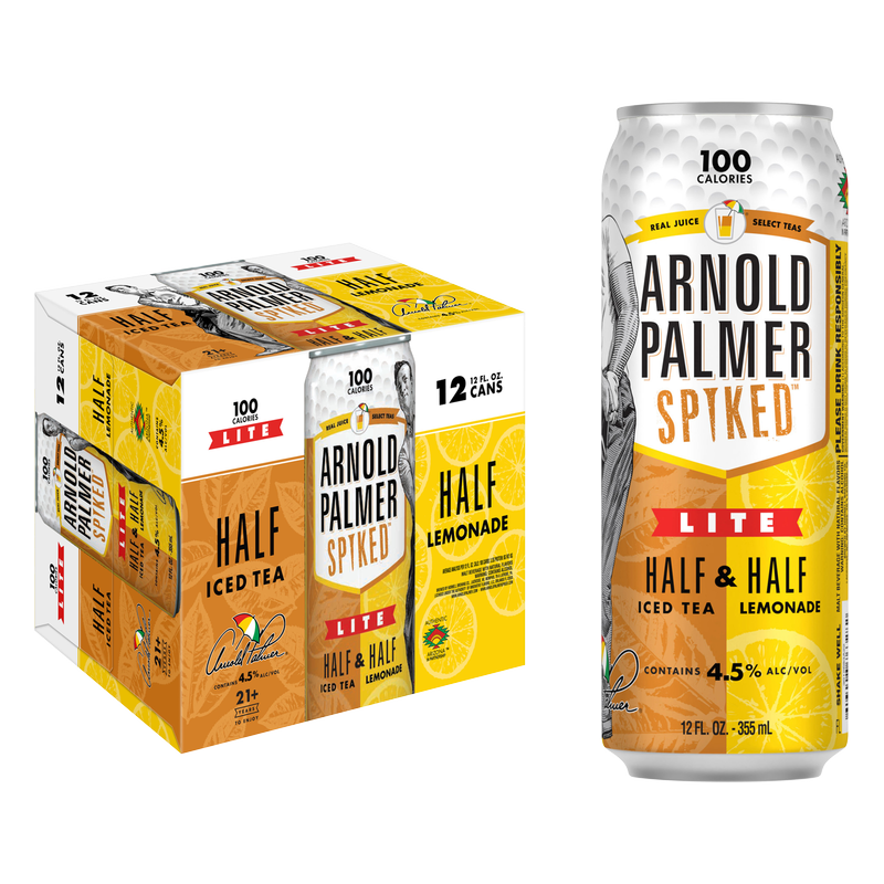 Arnold Palmer Spiked Half & Half Lite Beer 12pk 12oz Can 4.5% ABV