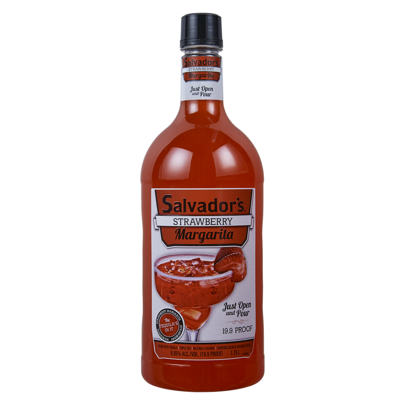 Salvadors Strawberry Margarita 1.75L (19.9 proof)