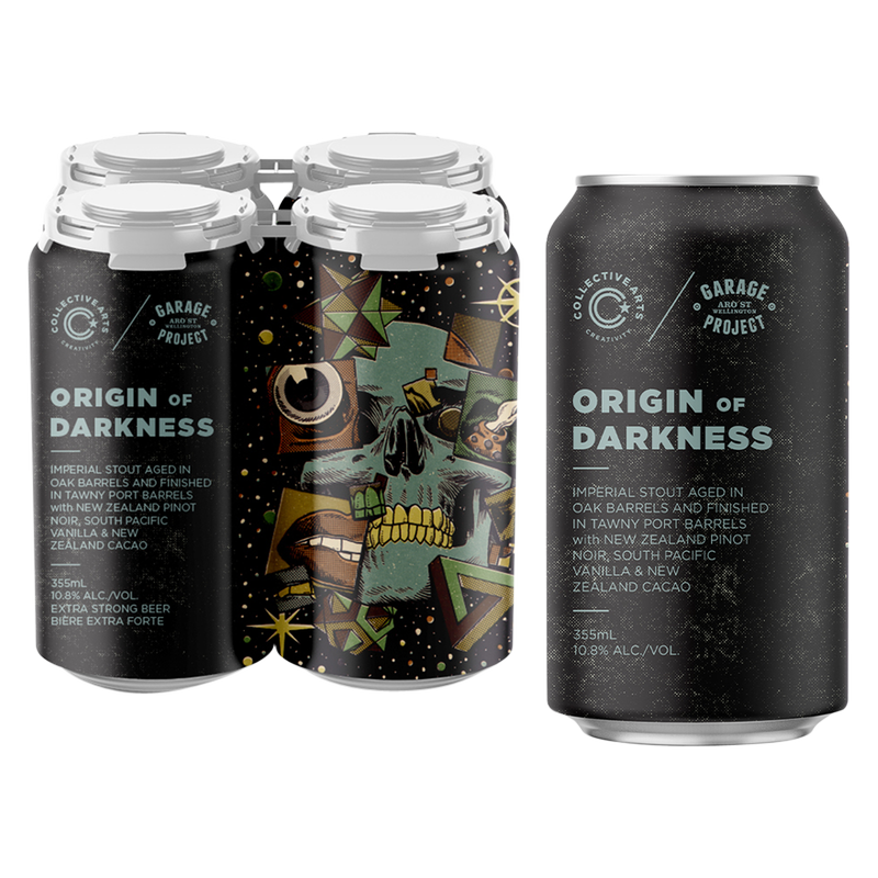 Collective Arts Origin of Darkness Garage Project Imperial Stout 4pk 12oz Can 10.8% ABV