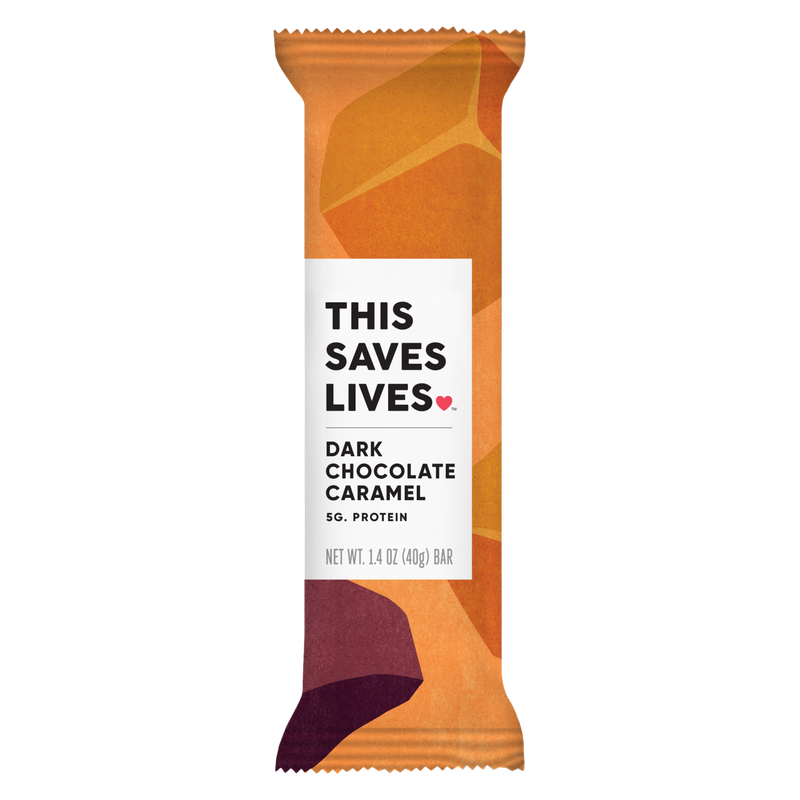 This Bar Saves Lives Dark Chocolate Caramel Bar 1.4oz
