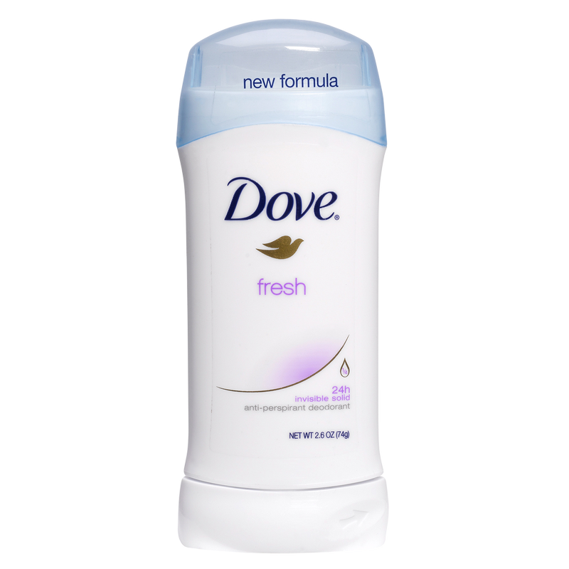 Dove Fresh Invisible Solid 24-Hour Antiperspirant Deodorant 2.6oz