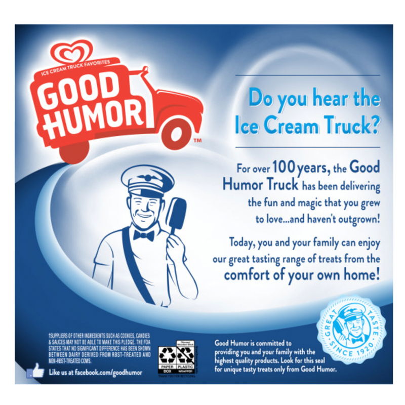 Good Humor Cookies & Creme Loaded Frozen Dessert Bars 6ct 