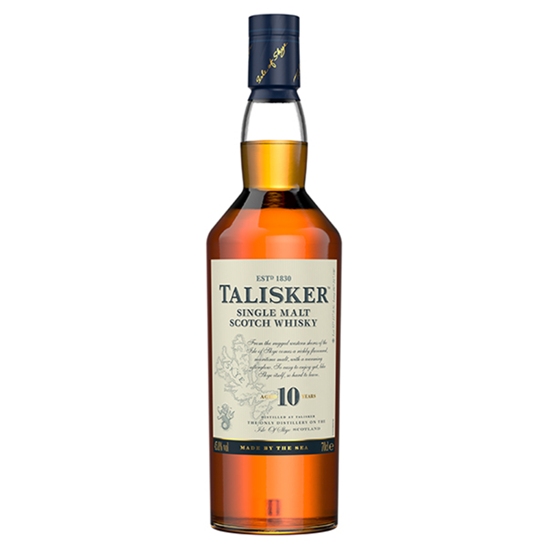 Talisker 10 Year Old Single Malt Islands Scotch Whisky, 70cl