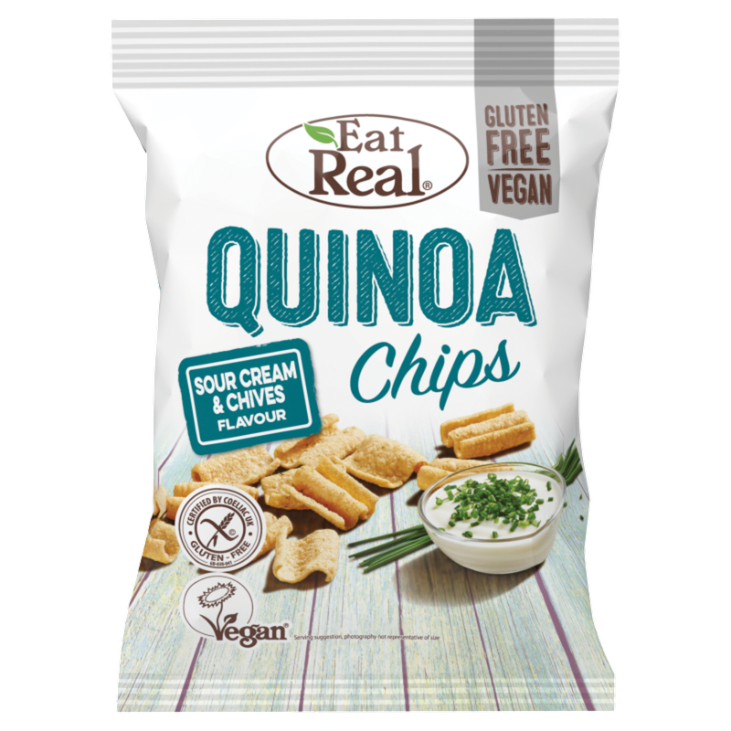 Eat Real Quinoa Chips Sour Cream & Chive, 80g
