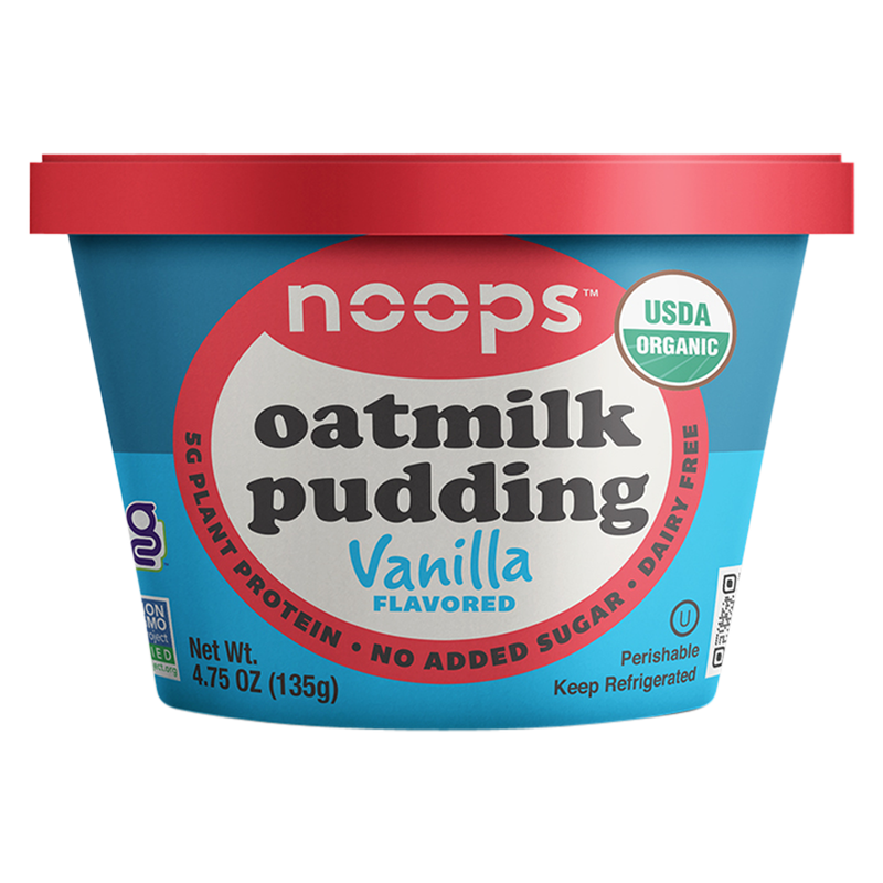 Noops Vanilla Oatmilk Pudding 4.75oz cup