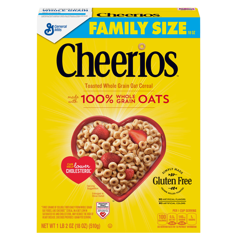 Cheerios Whole Grain Oat Cereal 18oz