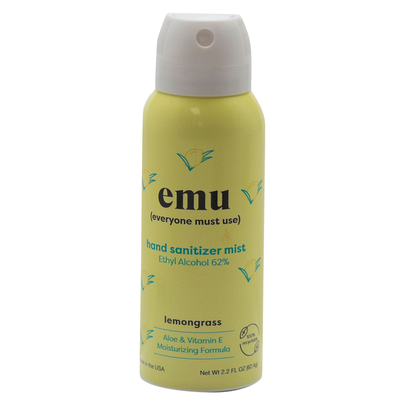 Emu Hand Sanitizing Mist Lemongrass (2.2 Oz)