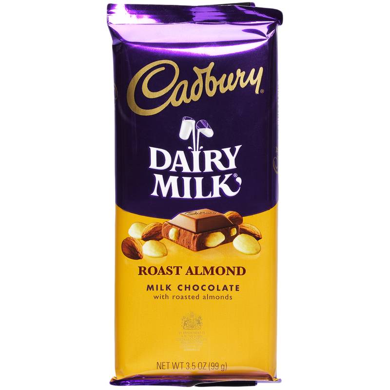 Cadbury Roast Almond Milk Chocolate Bar 3.5oz