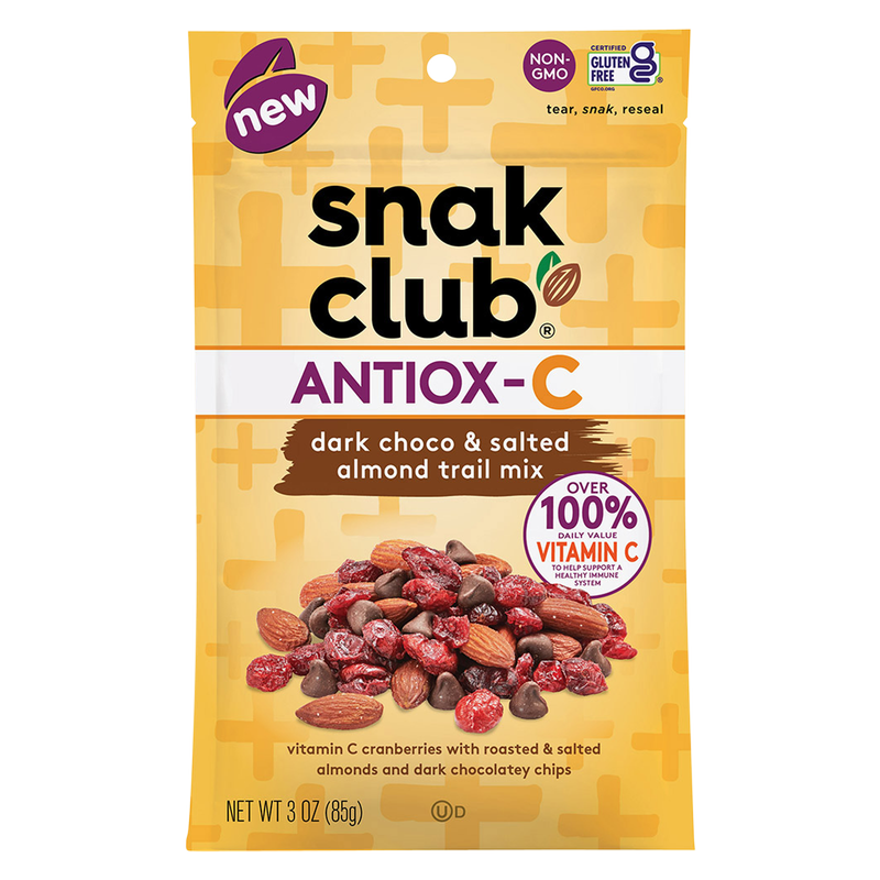 Snak Club Antiox-C Dark Choco & Salted Almonds 3oz