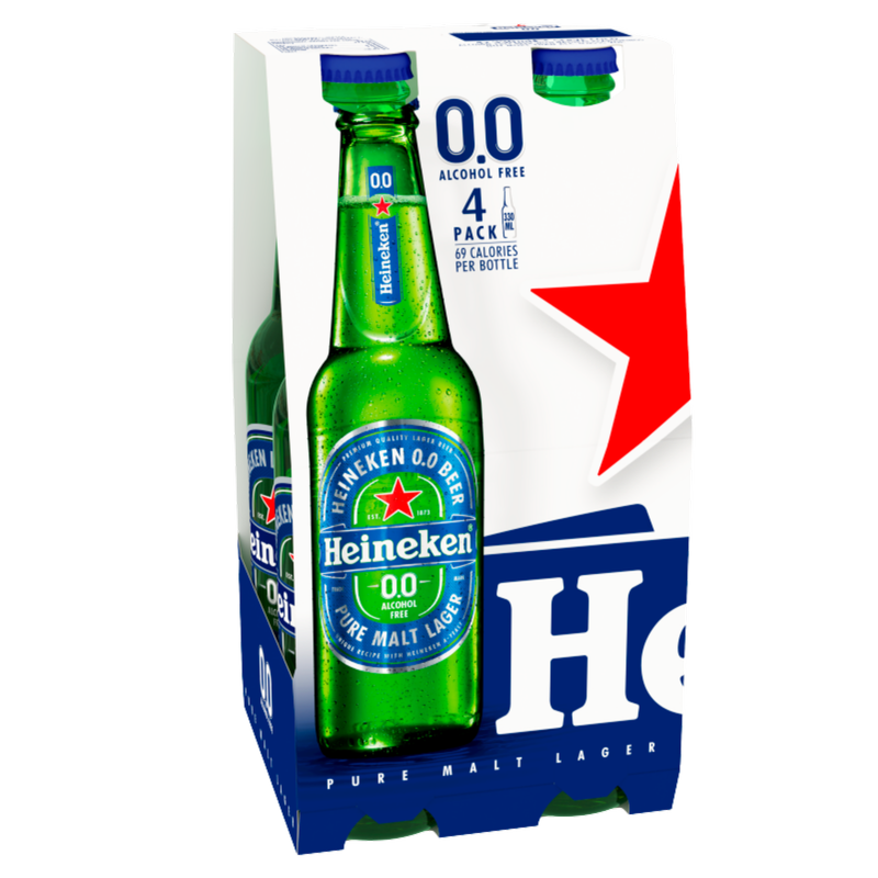 Heineken 0% Alcohol Free, 4 x 330ml