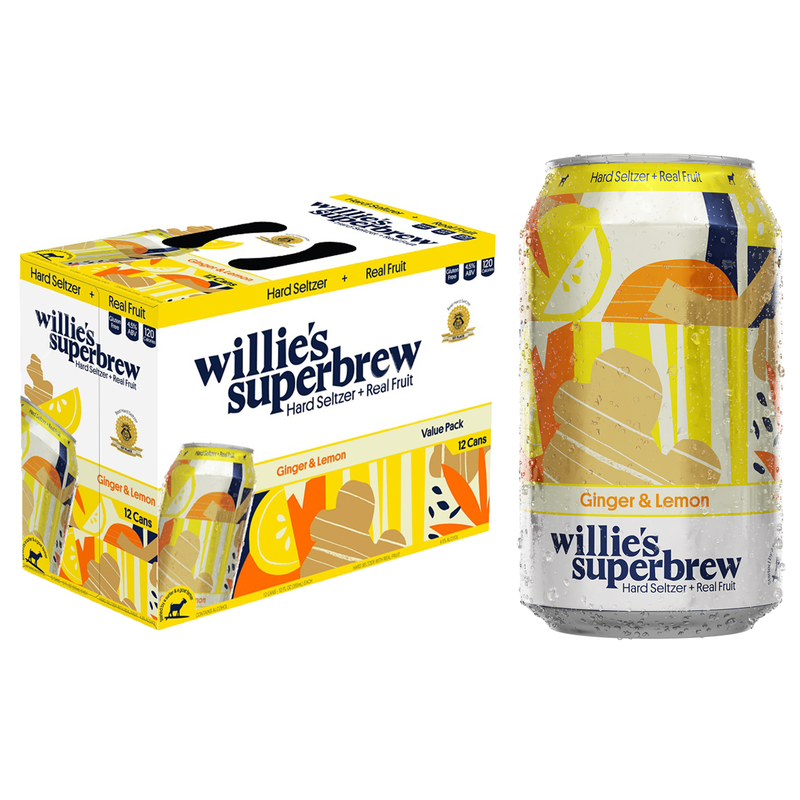 Willie's Superbrew Ginger & Lemon 6pk 12oz Can 4.5% ABV