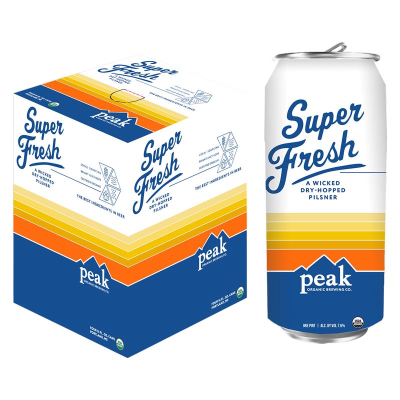 Peak Super Fresh Pilsner 4 Pack 16 oz Cans