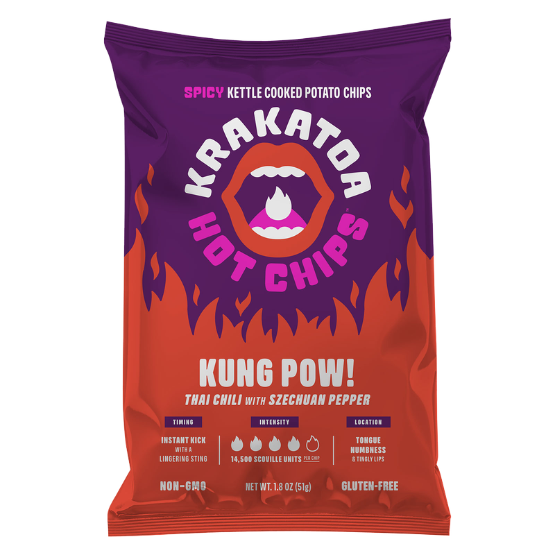 Krakatoa Kung Pow Hot Chips 1.8oz