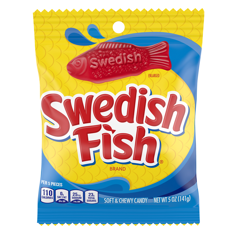 Swedish Fish Red Soft & Chewy Candy 5oz