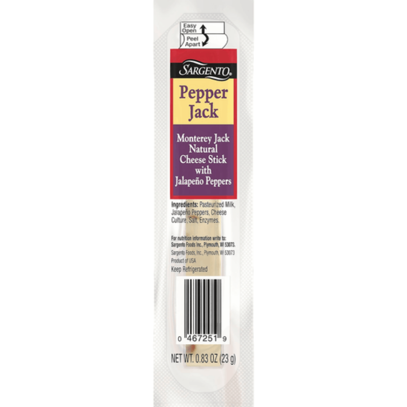 Sargento Natural Pepper Jack Cheese Stick - 1ct/.83oz