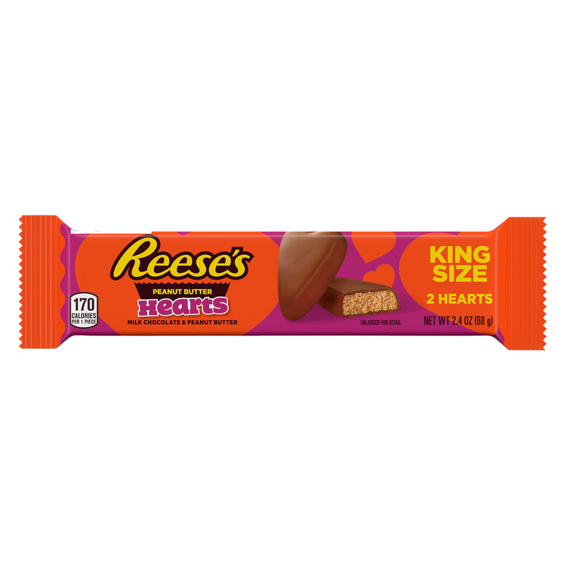 Reese's Peanut Butter Hearts King Size 2.4oz