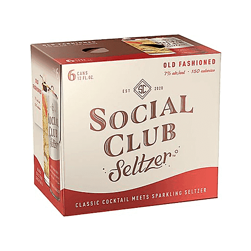 Social Club Seltzer Old Fashioned 6pk 12oz Can