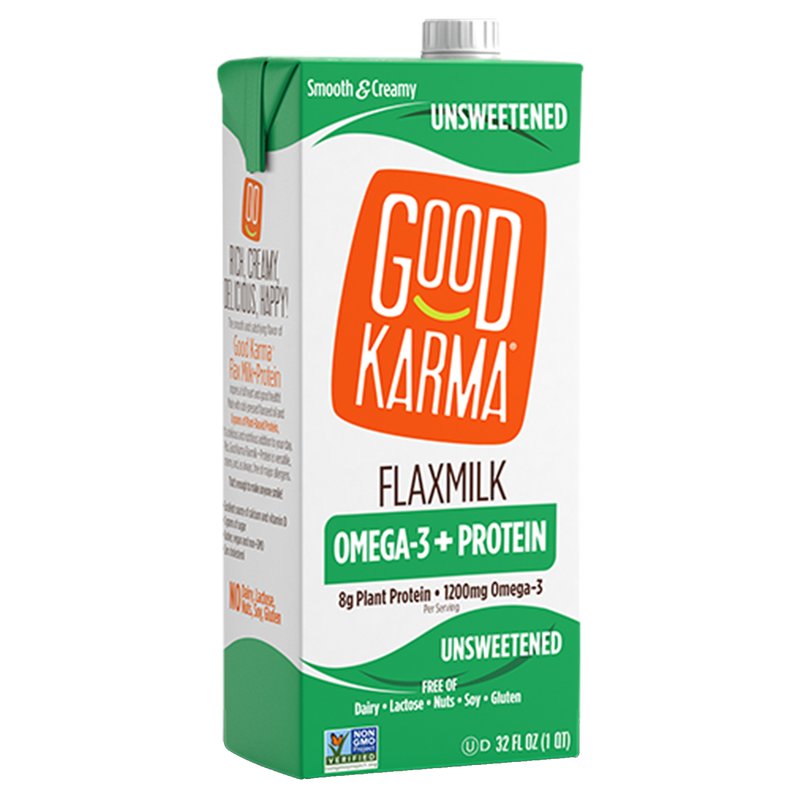 Good Karma Unsweetened Flaxmilk + Protein 32oz