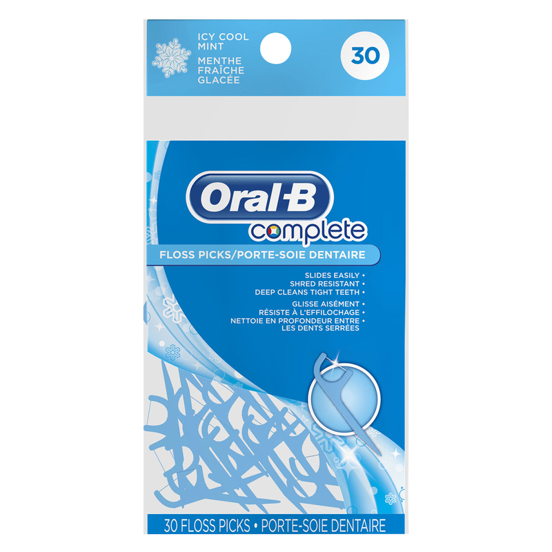 Oral-B Complete Mint Floss Picks 30ct
