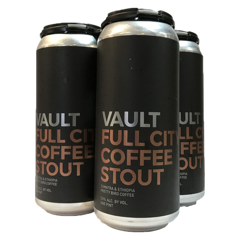 Vault Full City Coffee Stout 4 Pack 16 oz Cans