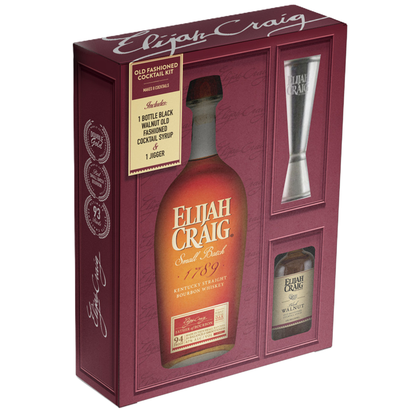 Elijah Craig Bourbon Gift Set 750ml (94 Proof)