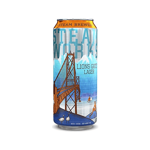 Steamworks Brewery Lions Gate Lager Single 16oz Can