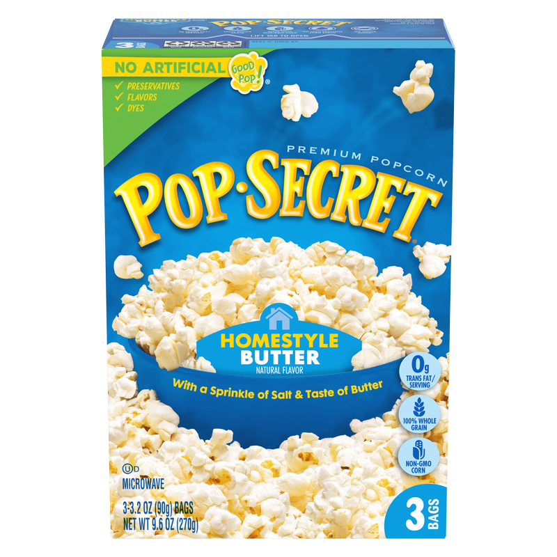 Pop Secret Homestyle Butter Microwavable Popcorn 3ct 9.6oz