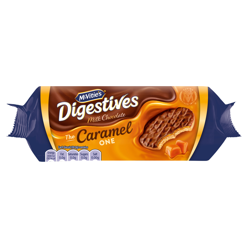 McVitie's Caramel Milk Chocolate Digestives, 250g