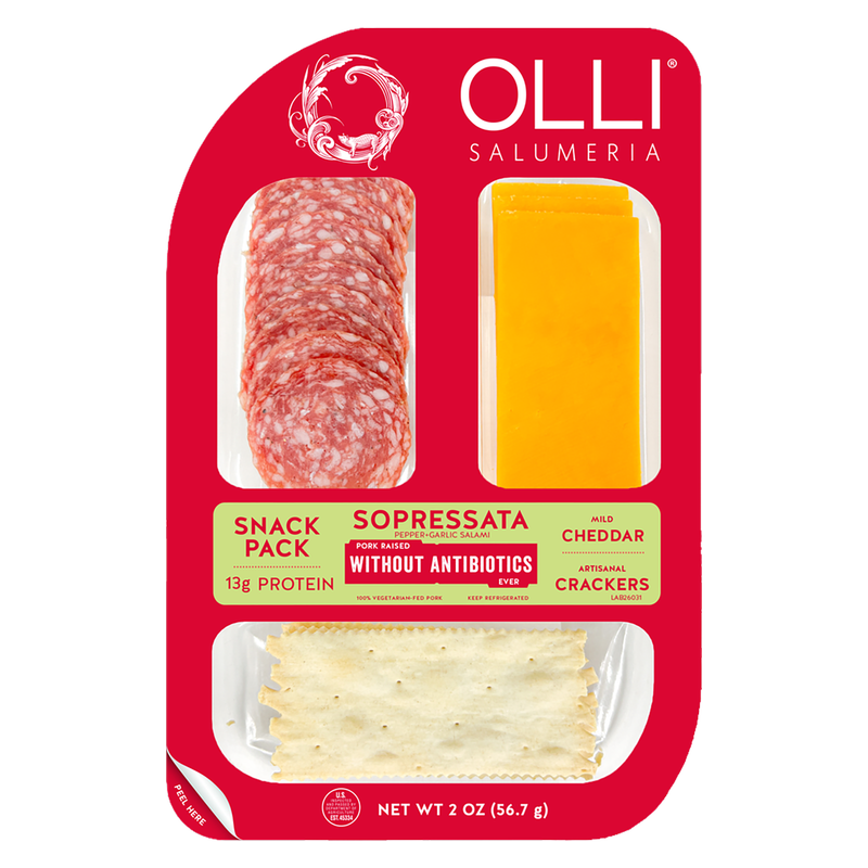 Olli Sopressata Salami & Cheddar Cheese Snack Pack - 2oz