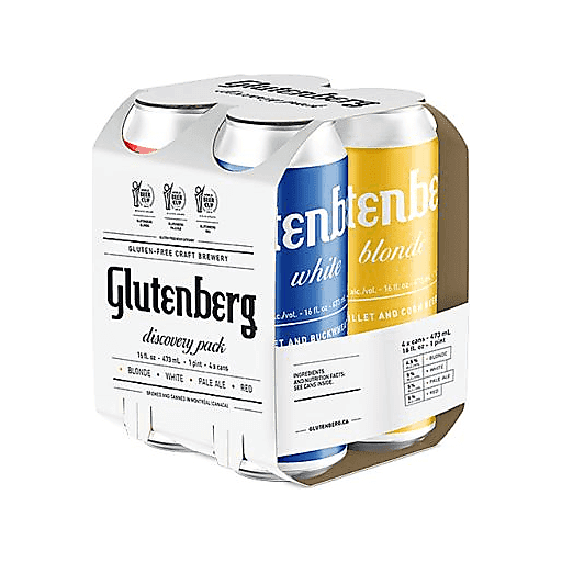 Glutenberg Discovery Pack Gluten Free 4pk 16oz Can