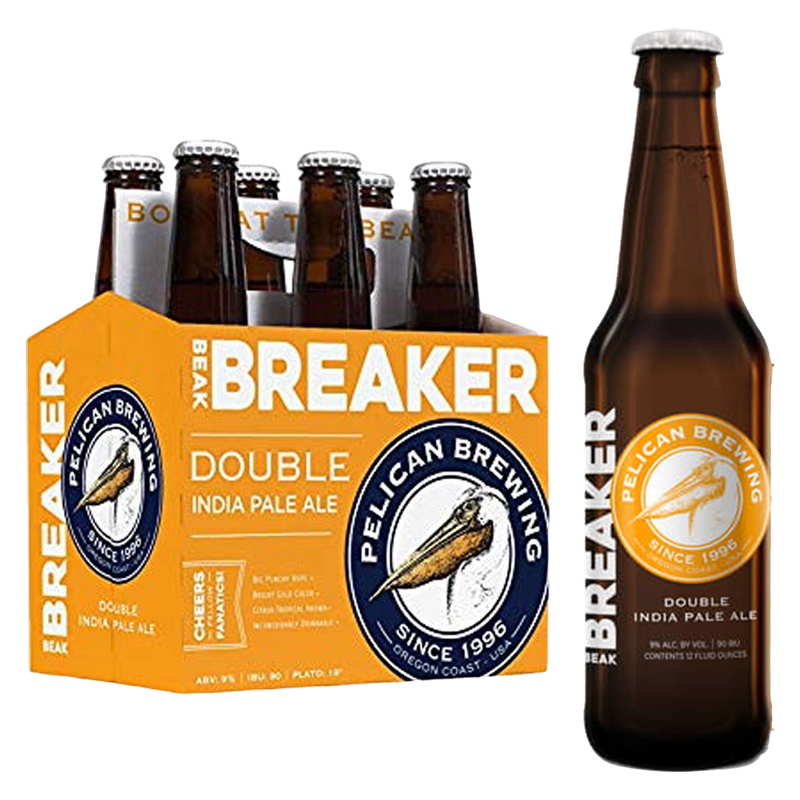 Pelican Beak Breaker Double IPA 6 Pack 12 oz Bottles