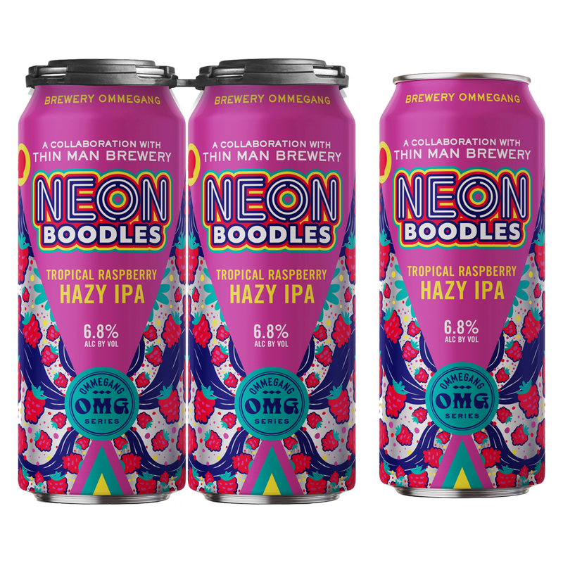 Ommegang Neon Boodles Hazy IPA 4pk 16oz Can 6.8% ABV