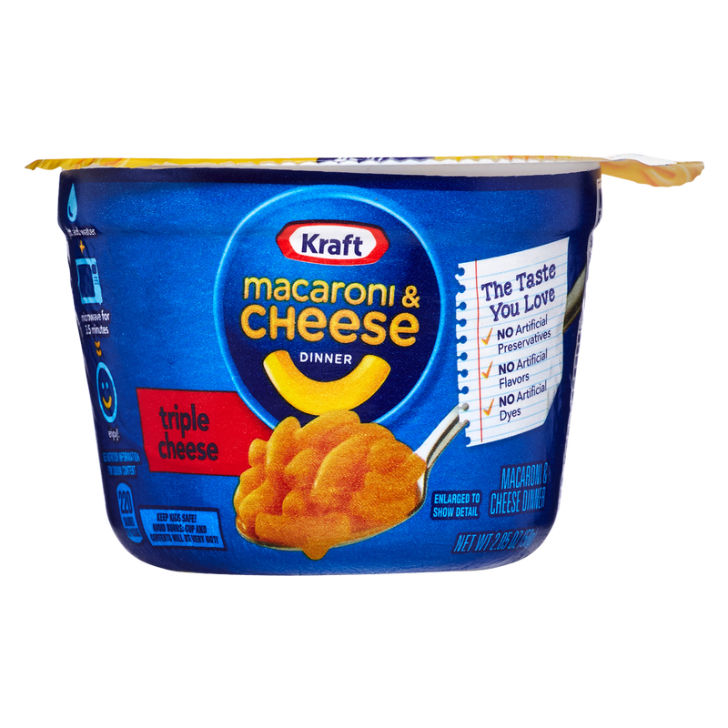 Kraft Mac & Triple Cheese Cup 2.05oz