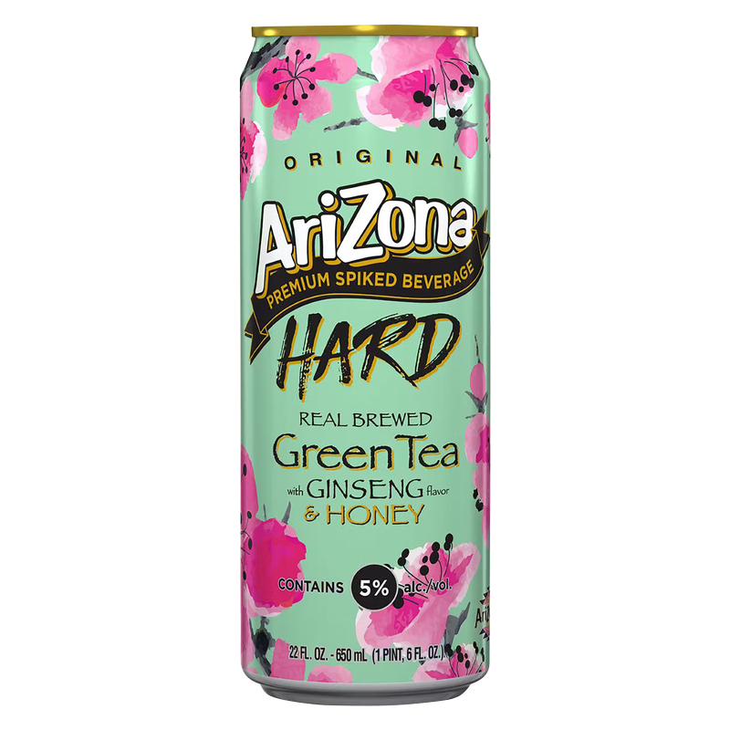 Arizona Hard Green Tea 22oz Can 5.0% ABV